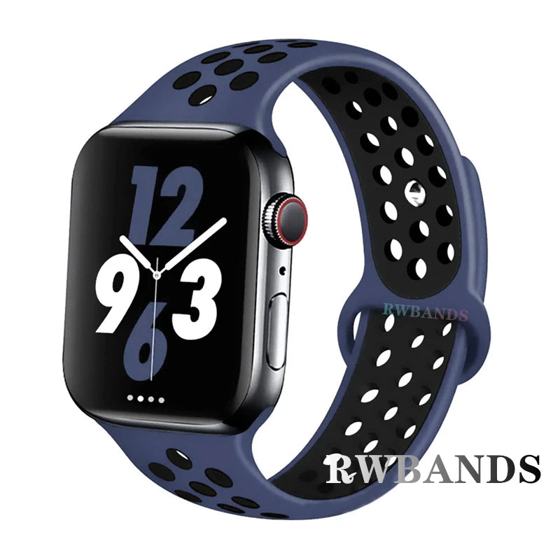 Sport Strap for Apple Watch Band 46mm 44mm 40mm 42-38-41mm 45mm Series 10 9 8 7 6 SE 5 3 Ultra 2 49mm