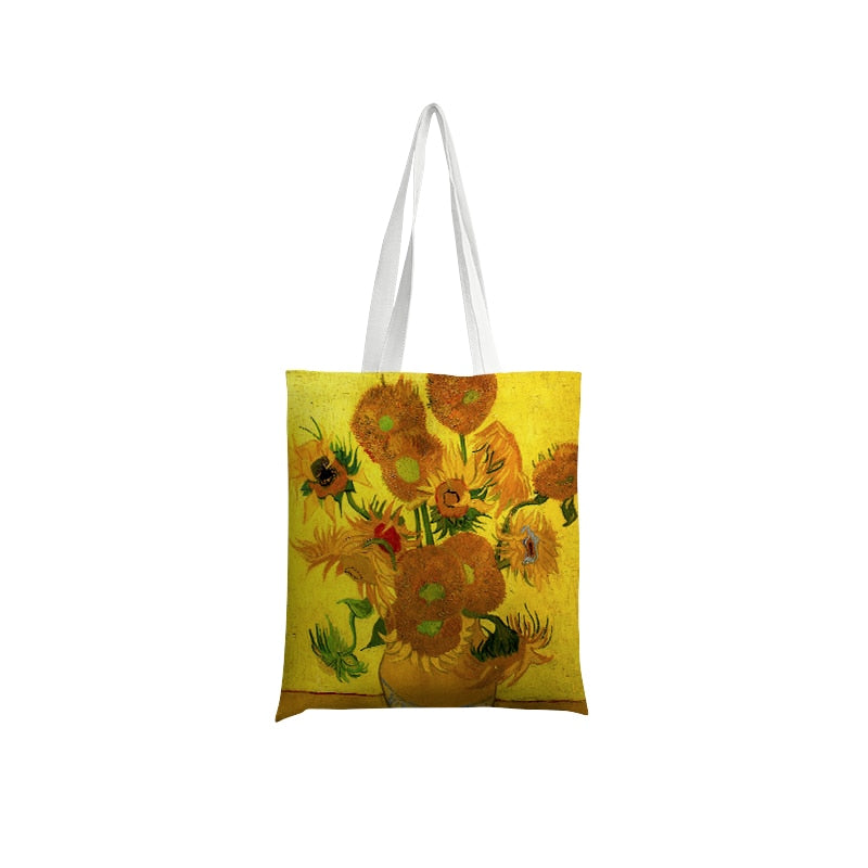 Van Gogh Oil Painting Canvas Shoulder Bags.