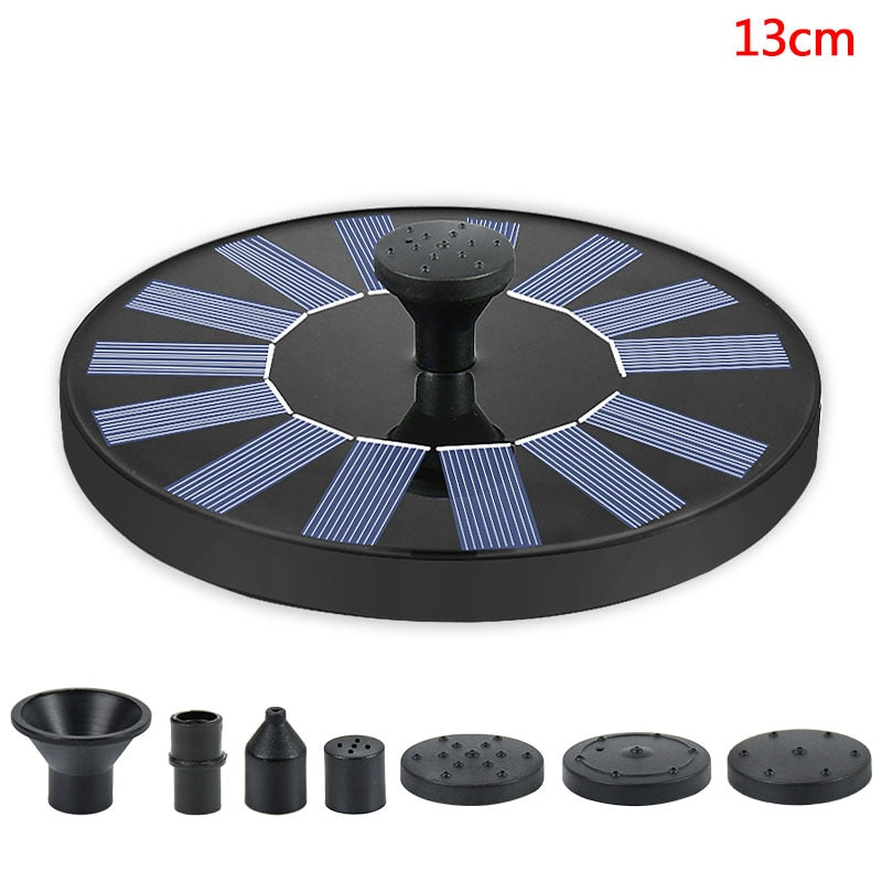 Mini Solar Powered Floating Water Fountain.