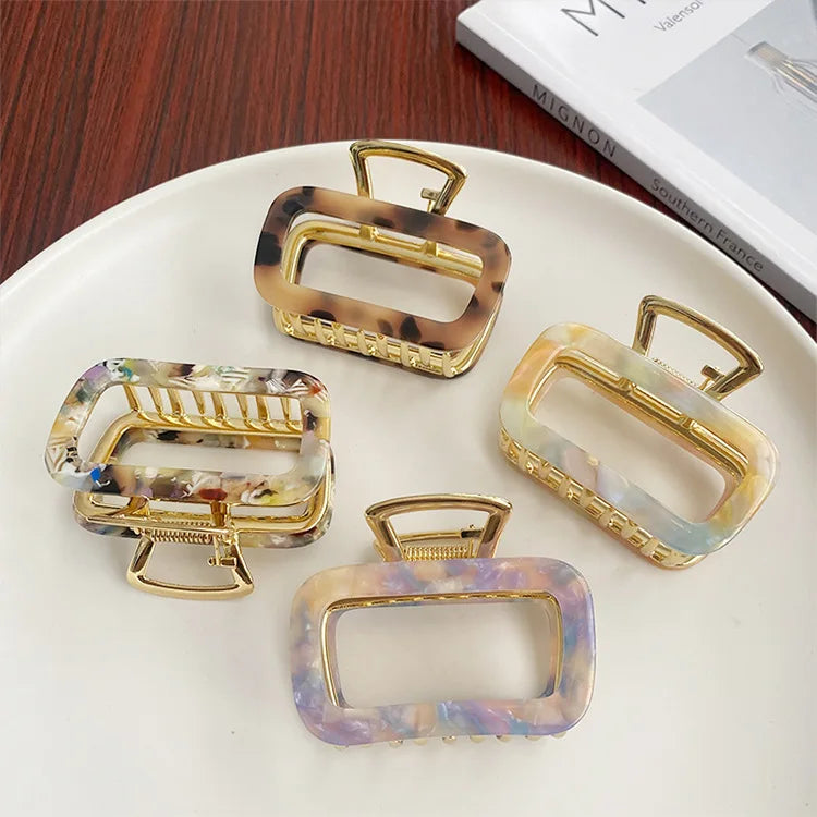Small Colorful Elegant Acrylic Hair Clpsl