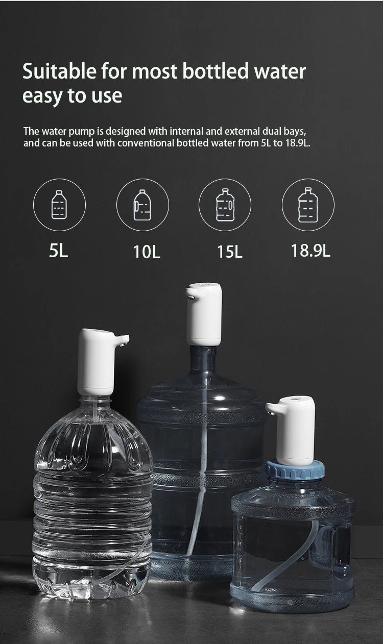 Mini Automatic USB Charge Water Dispenser Bottle Pump
