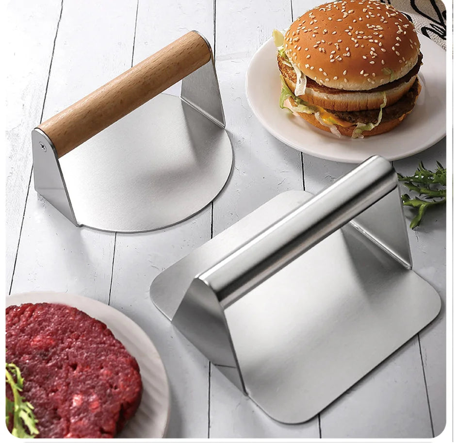 Stainless Steel Non-Stick Hamburger Press
