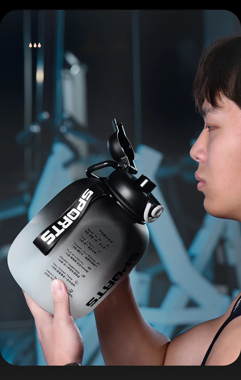 GIANXI Plastic Sports Water Bottle With Straw