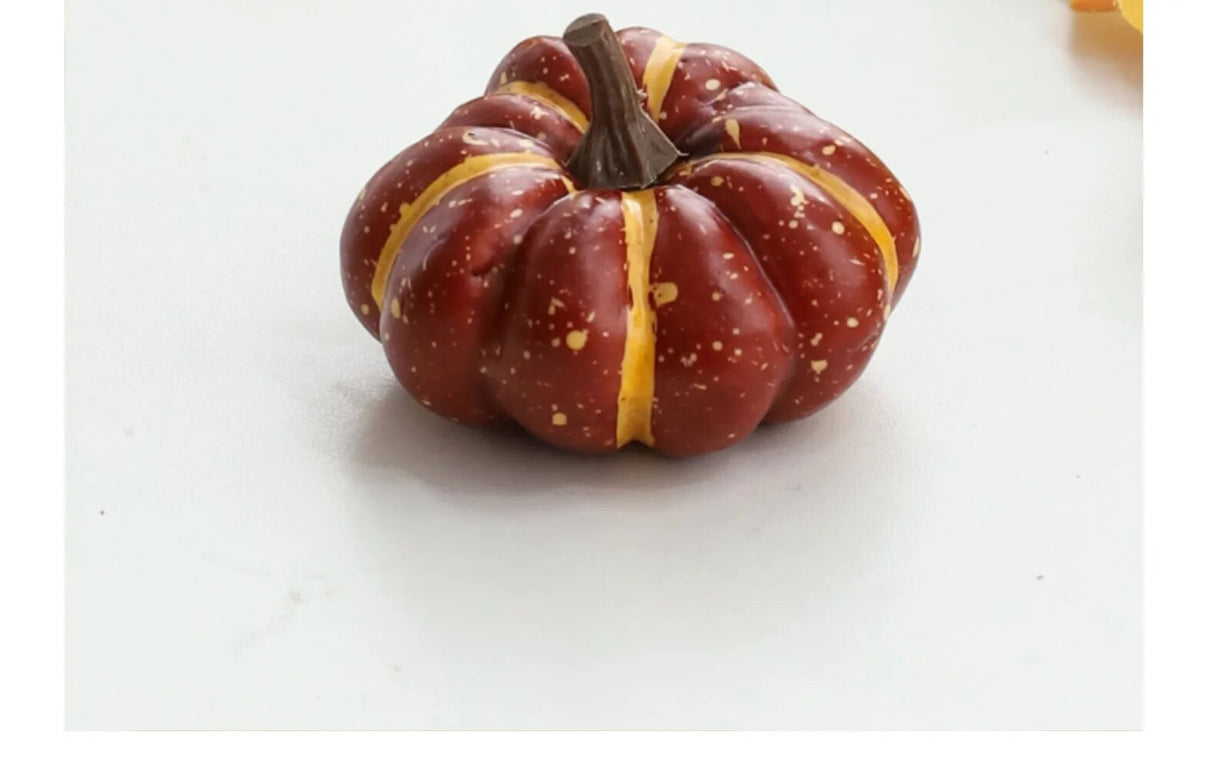 Mini Artificial Harvest Or Halloween Pumpkin Decorations.