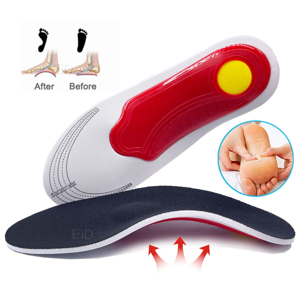 Unisex EiD Premium Orthotic Gel High Arch Support Insoles.