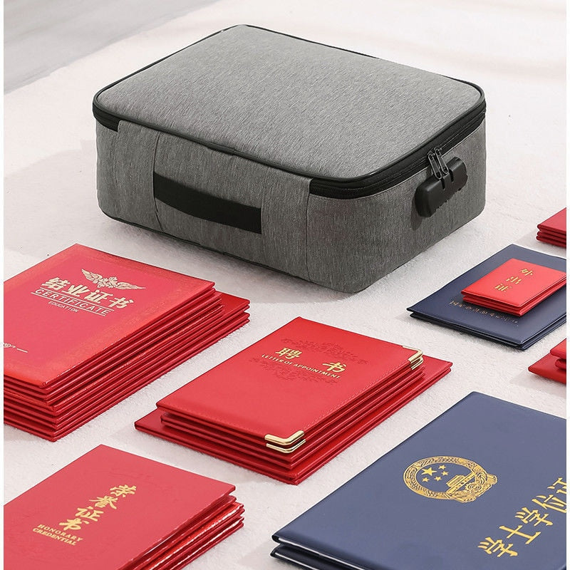 3-layers Document Storage Box With Password Lock.
