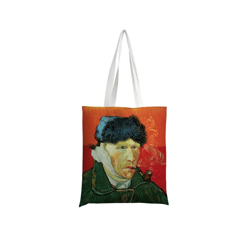 Van Gogh Oil Painting Canvas Shoulder Bags.