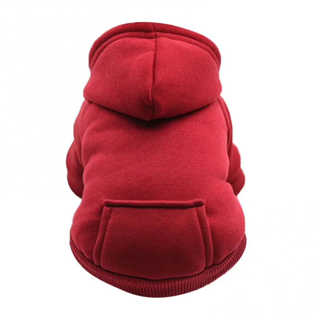 Pet Two-legged Hooded Sweatshirt With Pocket.
