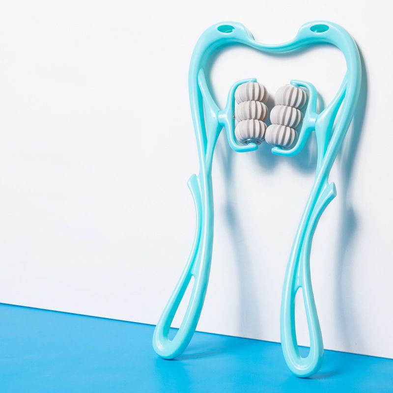 Hands Free Plastic Pressure Point Neck Massage Rollers.