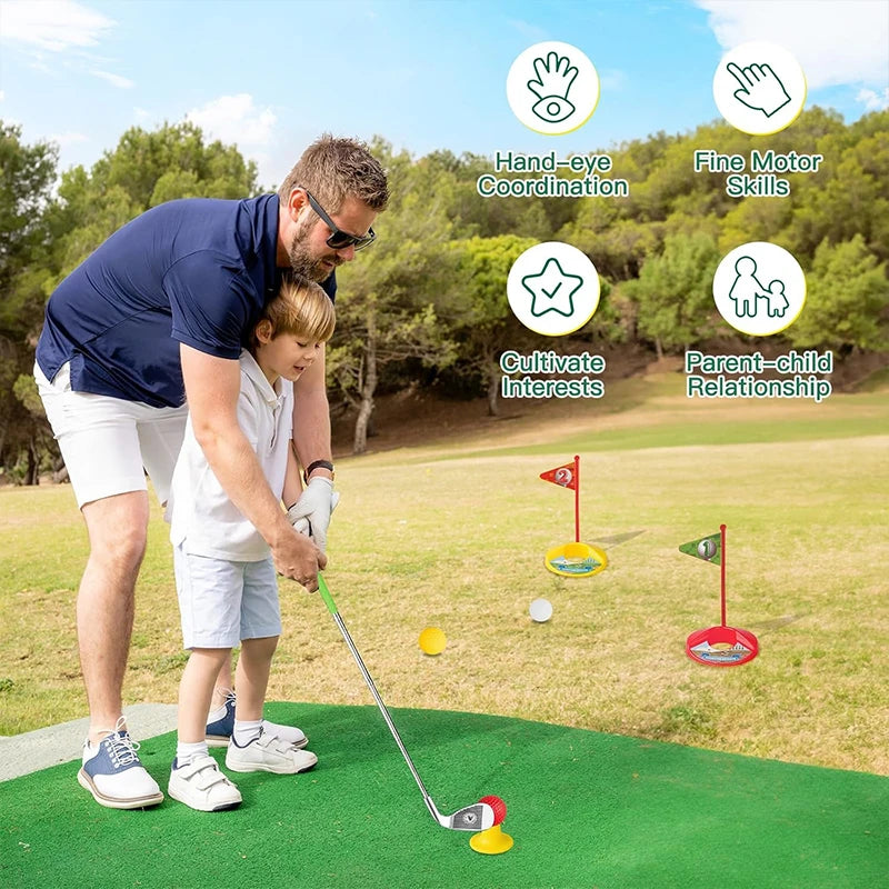 1 Set Children's Retractable Golf Clubs