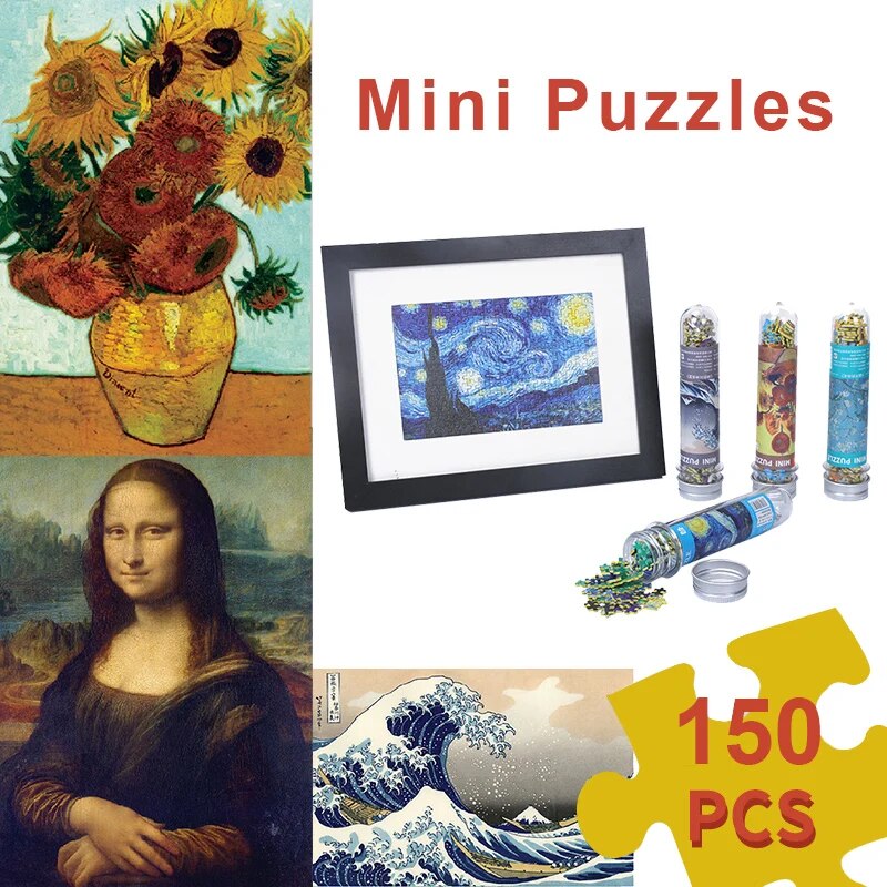 150 Pieces Mini Test Tube Jigsaw Puzzles.