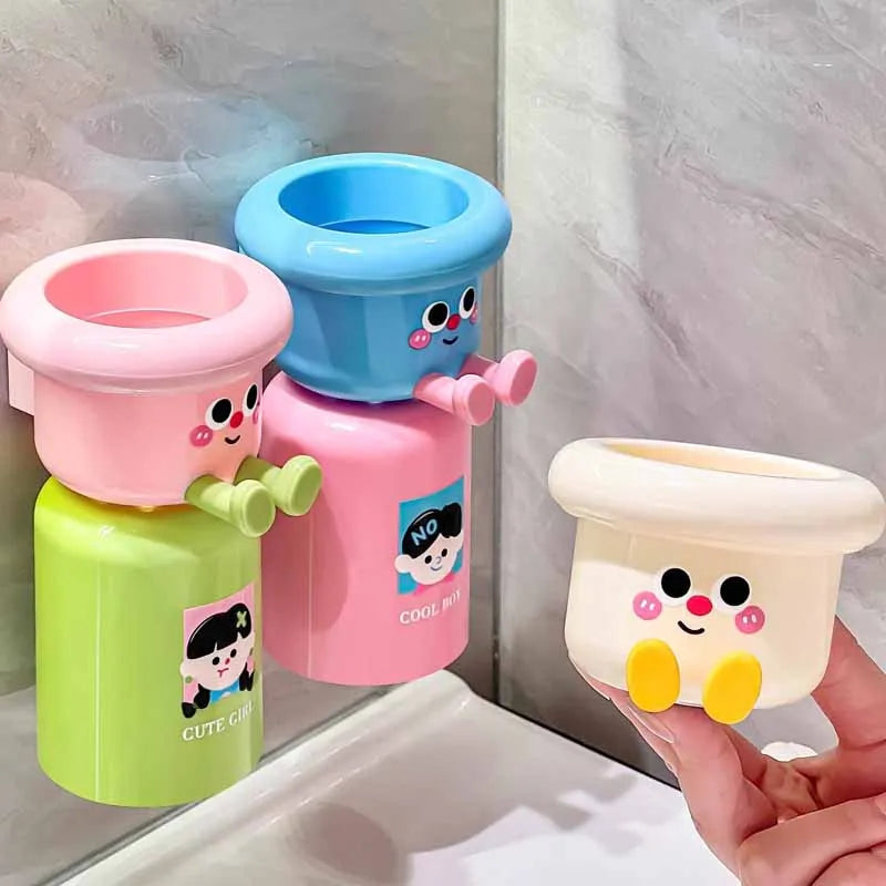 Dopamine Magnetic Wall Mounted Toothbrush/Cup Holder