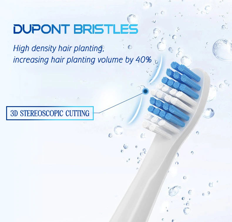 Replacement Brush Heads for Seago Electric Toothbrushes E1-9/SG2303/SG575