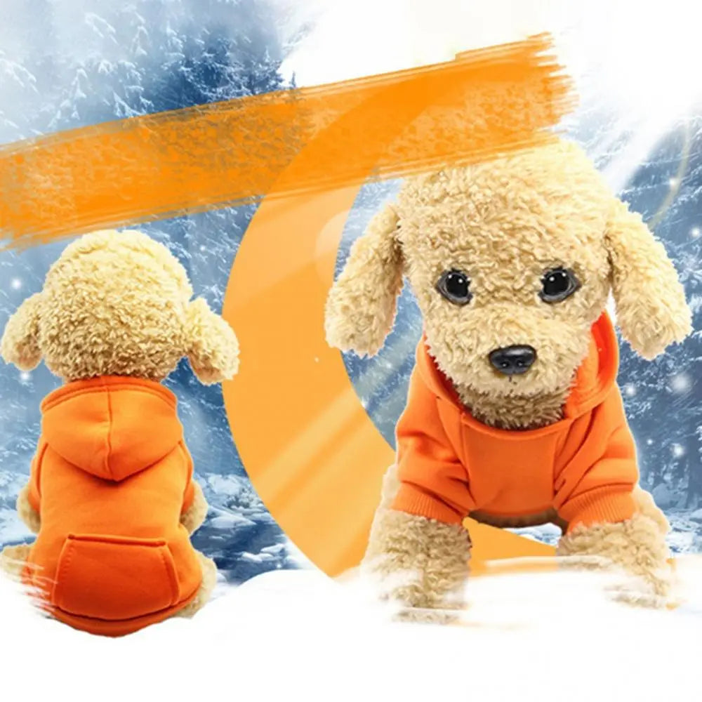 Pet Two-legged Hooded Sweatshirt With Pocket.