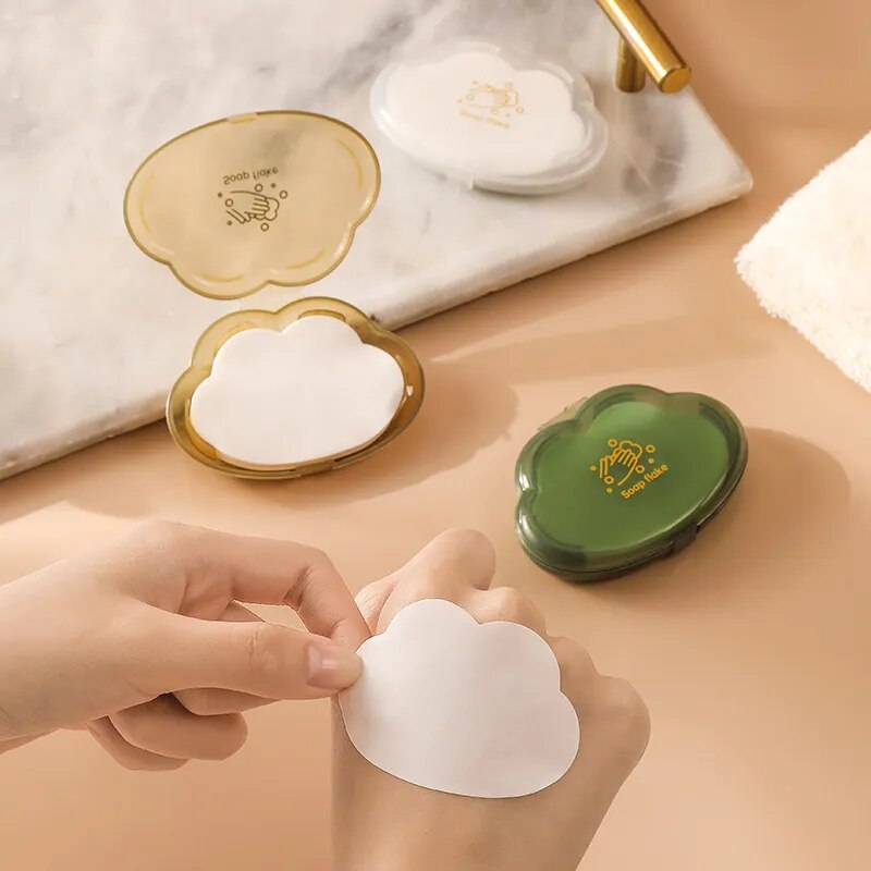 50pcs Travel Disposable Soap Sheets.