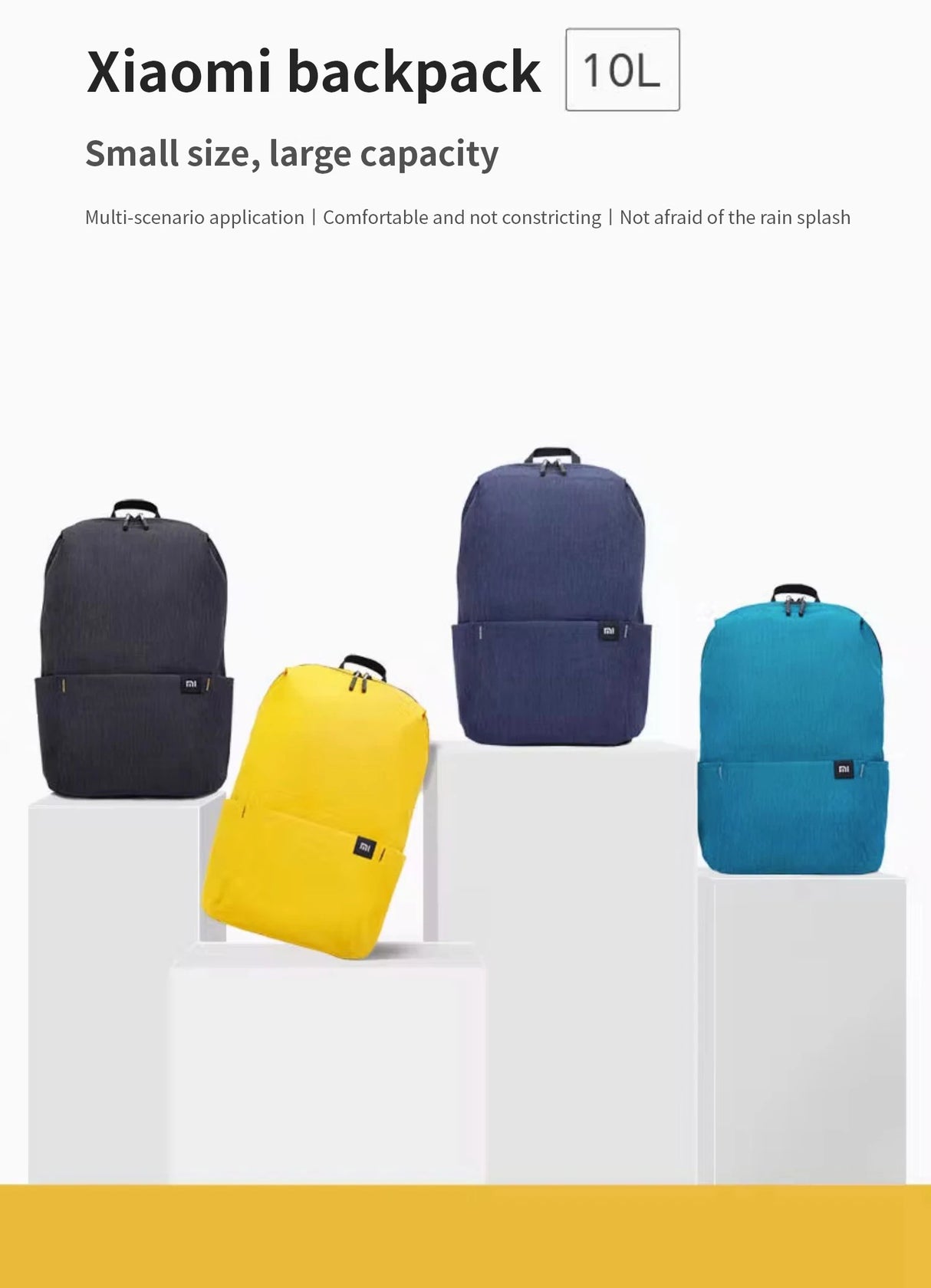 Xiaomi Men And Women Ultra-Lightweight Waterproof Colorful Sports bag