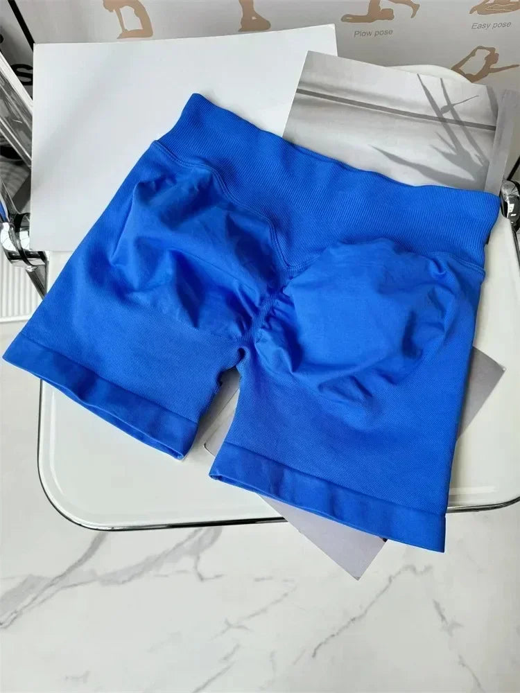 Keep That Pump Fitness Seamless Scrunch Shorts
