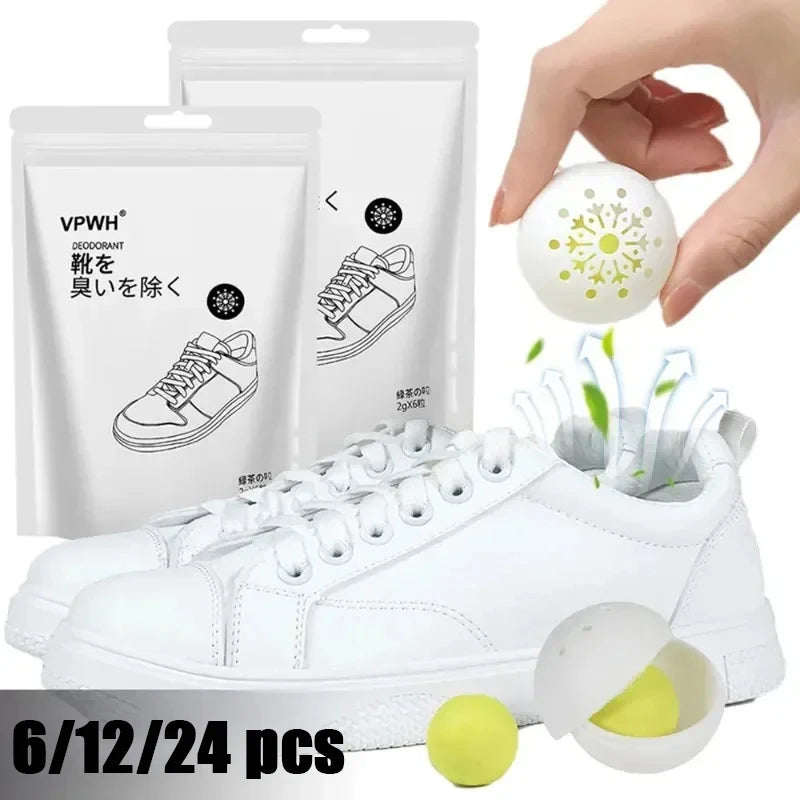 6/12/24Pcs Deodorizer Balls For Neutralizing Odor In Shoes
