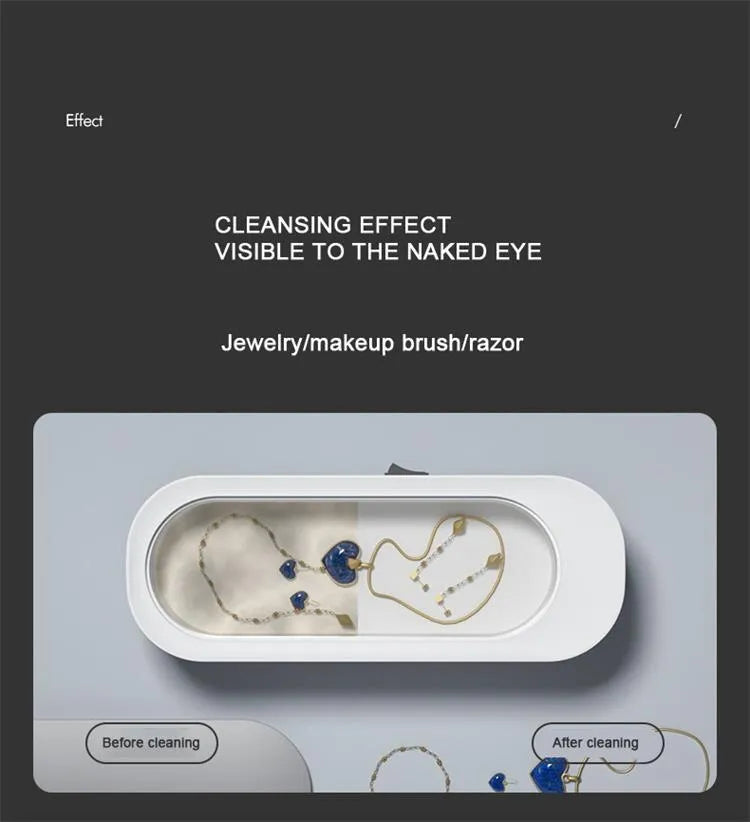 Multifunctional Vibrating Glasses, Watch Or Jewelry Cleaning Machine