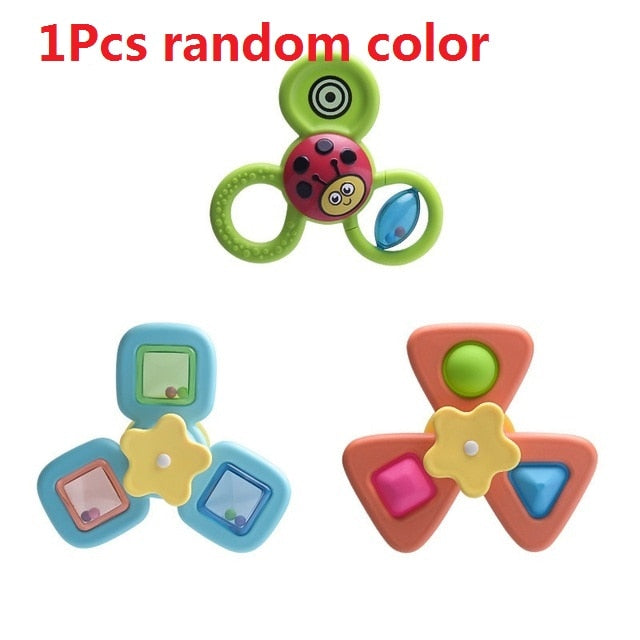 1pcs Cartoon Fidget Spinner.  Educational toy as well as rattle toy.