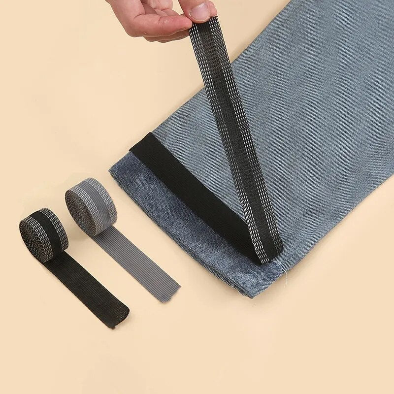 Self-Adhesive, Iron On Tape To Hem Pants, Jeans, Or Coats.