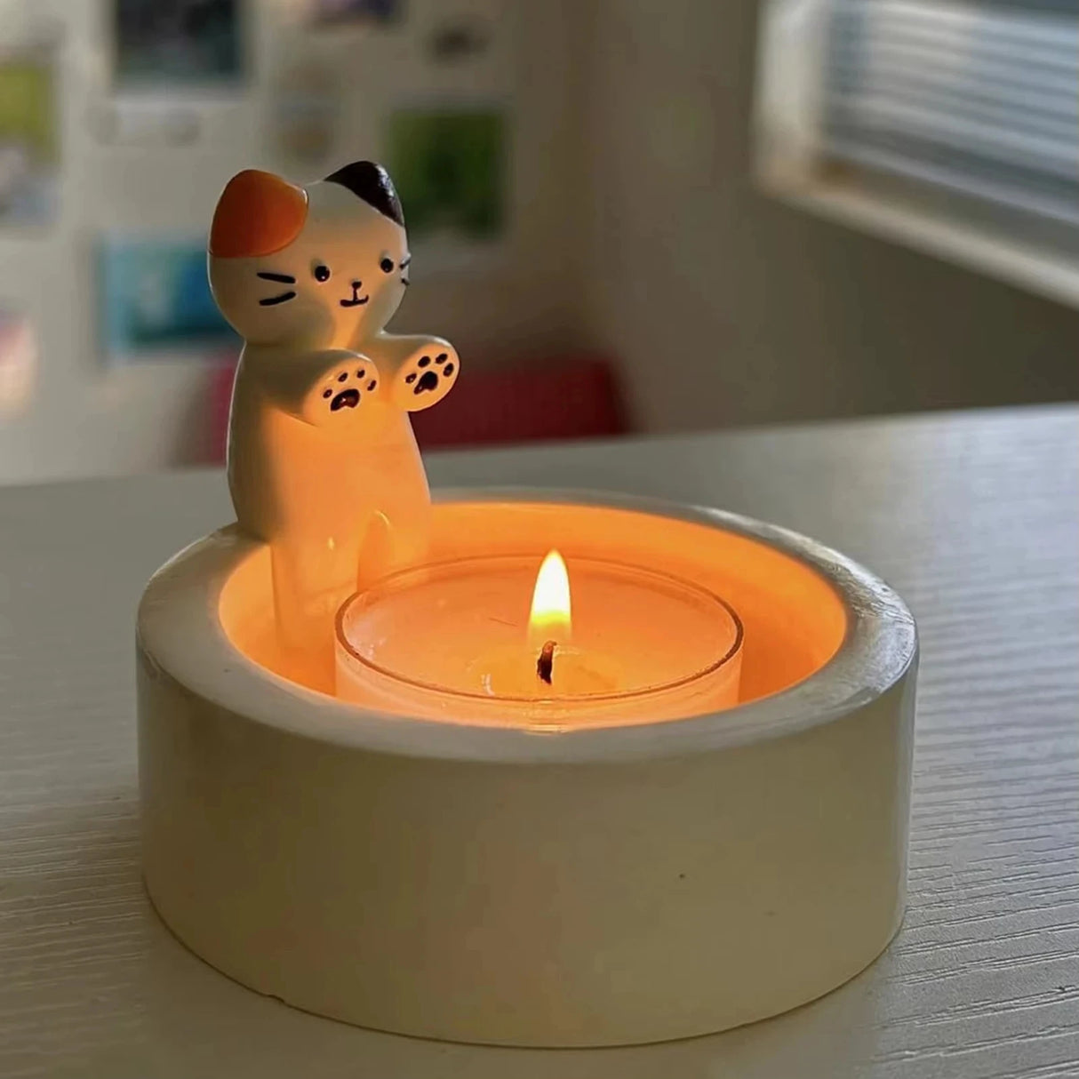 Durable High Tempe Cartoon Candle Holder Decoration