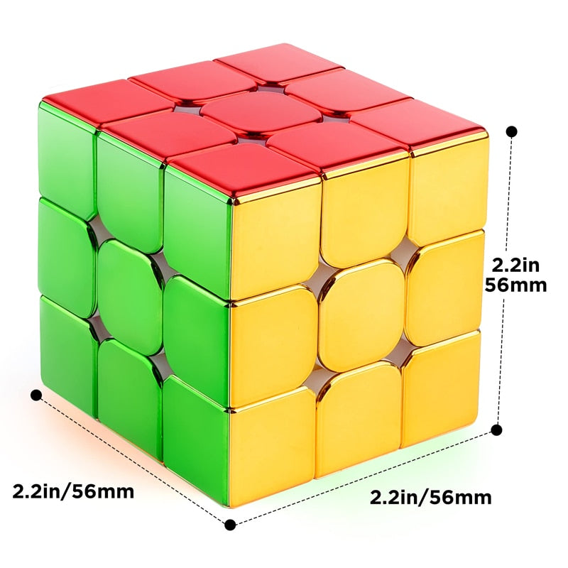 Cyclone Boys Plating 3x3x3 2x2 Magnetic Magic Puzzle Cube.