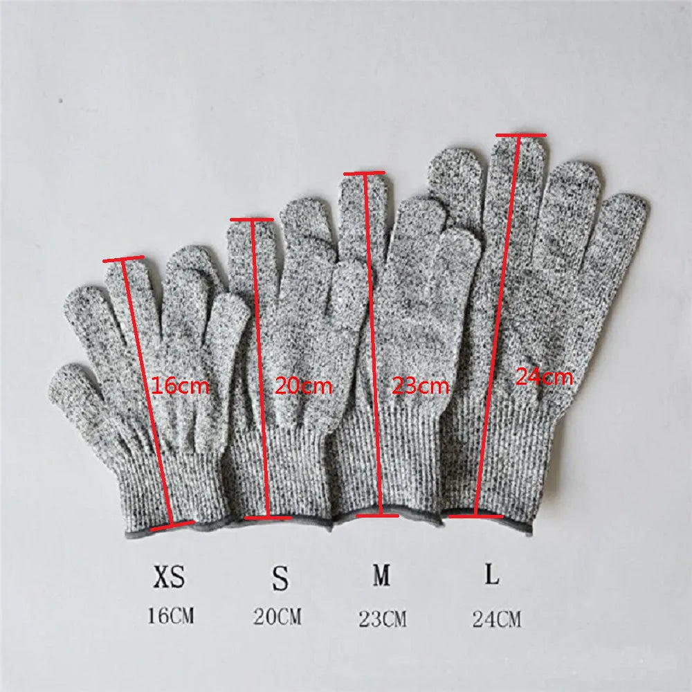 HPPE Level 5 Safety Anti Cut, Anti-Scratch Gloves For Industry, Gardening Or Kitchen Use.