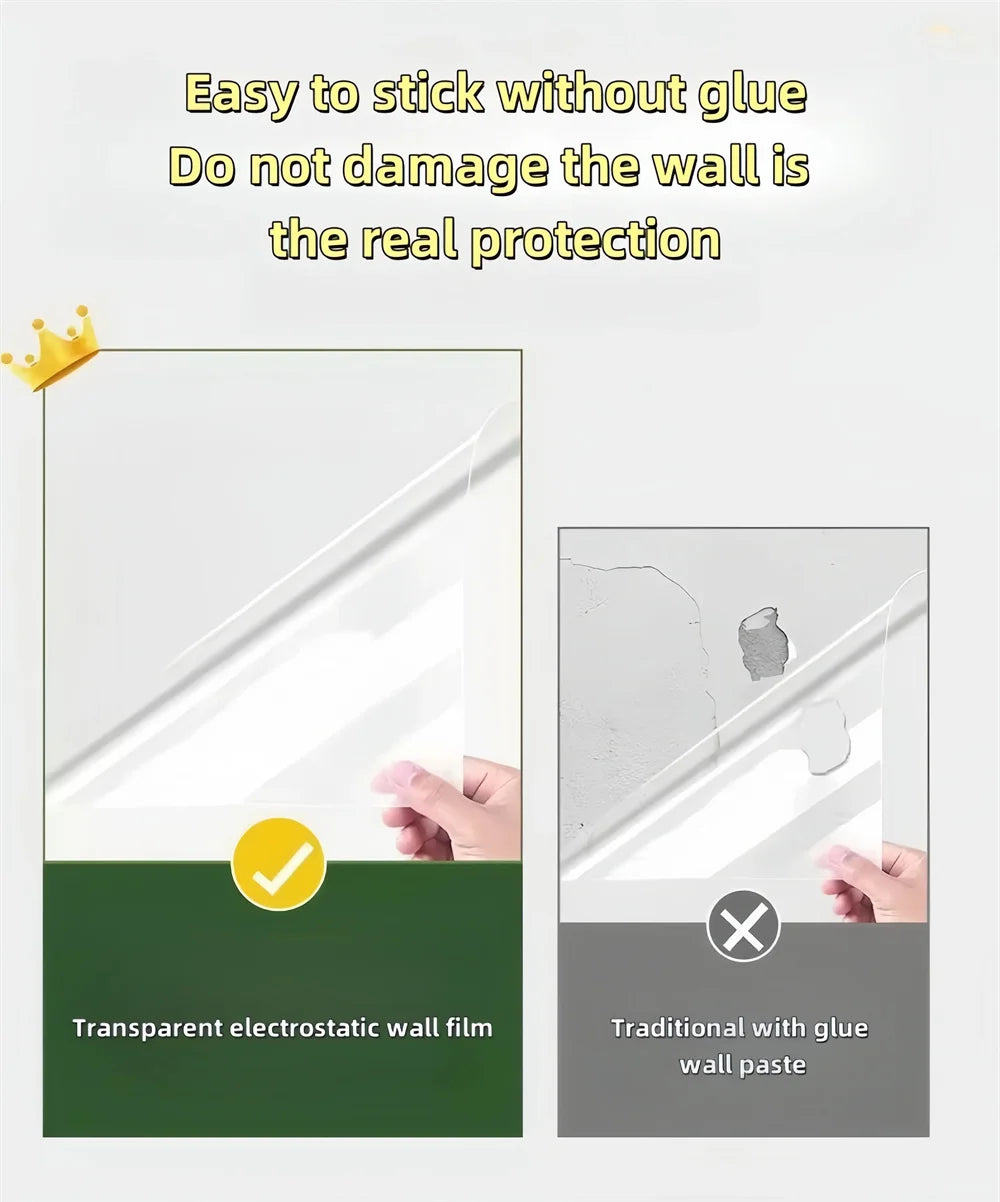 2/3/5/10M Electrostatic Wall Protective Clear Film