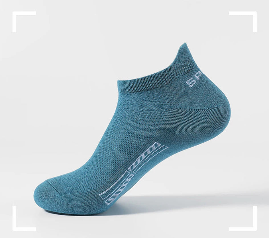 5/10 Pairs Men Or Women's Cotton Mesh Ankle Sports Socks