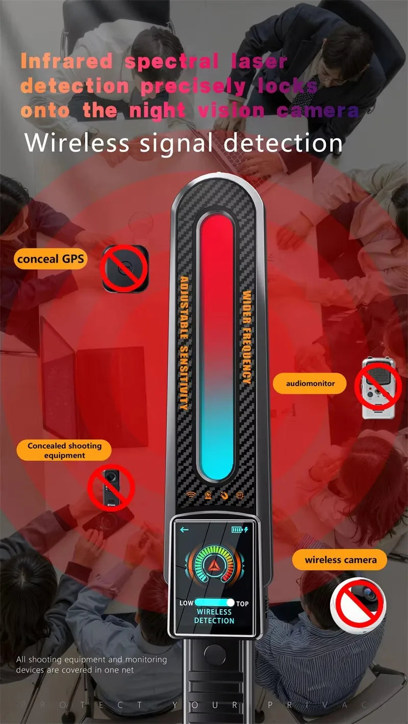 Professional Bluetooth RF Detection Hidden Camera/GPS Tracker/Anti Spy Device