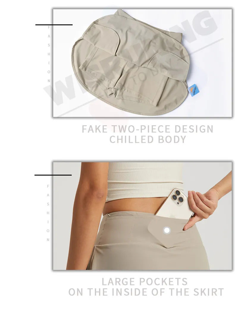 WISRUNING Skort For Badminton Or Tennis