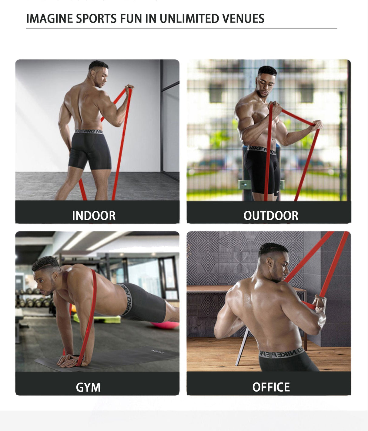 208cm Thick Stretch Resistance Elastic Pull Sports Expander.