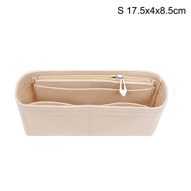 Felt Insert Accessory Organizer For Handbags