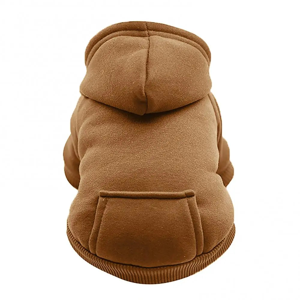 Pet Two-legged Hooded Sweatshirt With Pocket.