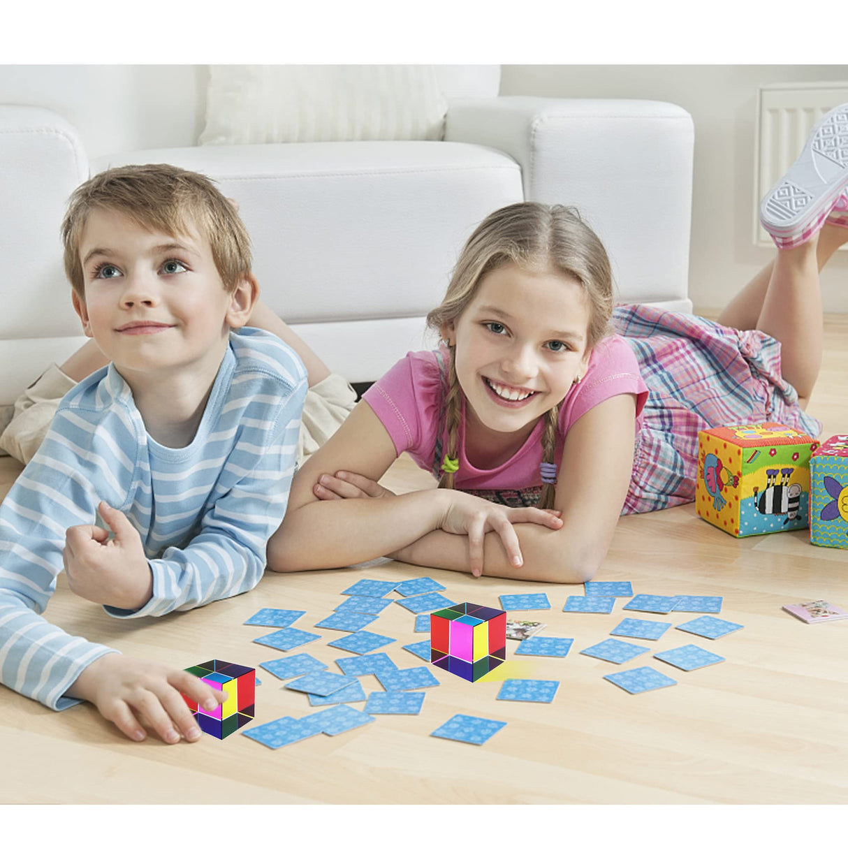 Crystal magic Color Cube Prism 30 50 60 40mm.