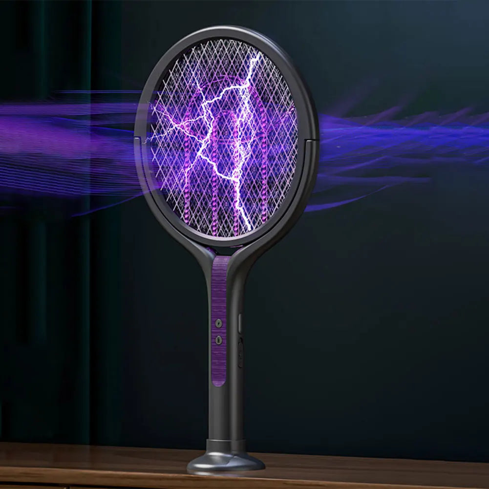 Rechargeable Long Or Short Electric 2 in 1 Fly And Mosquito Zapper With Rotating Head