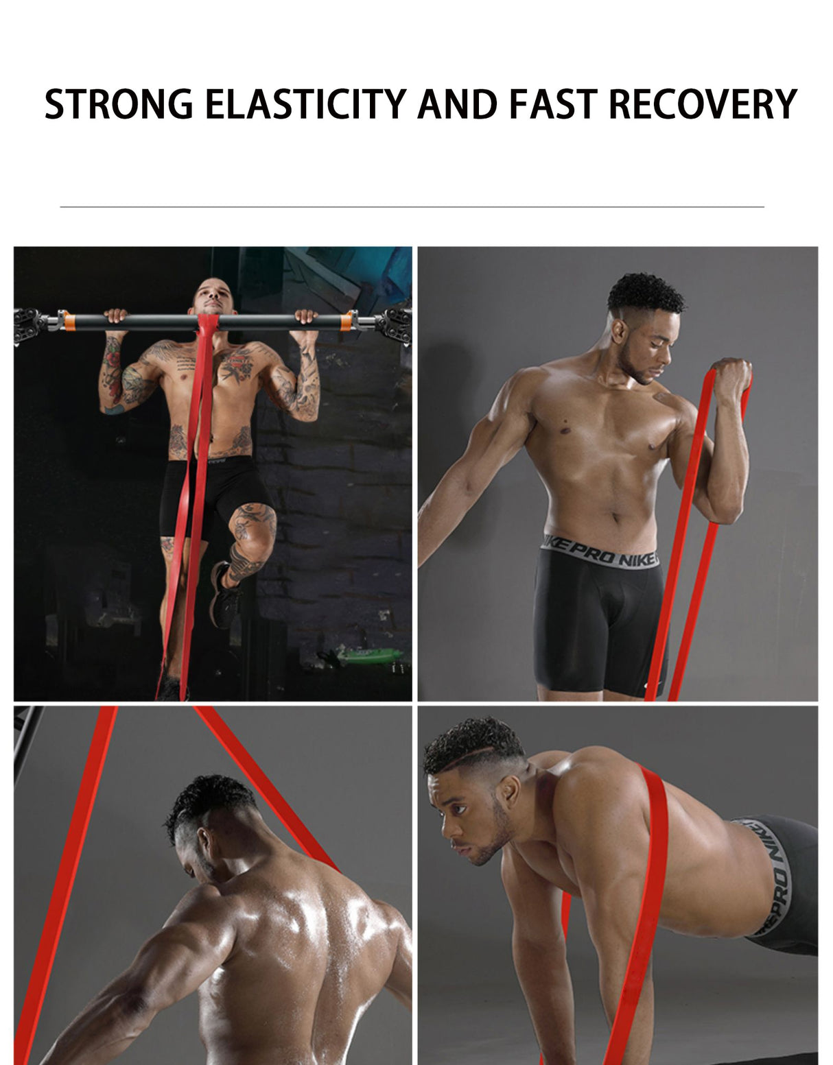 208cm Thick Stretch Resistance Elastic Pull Sports Expander.