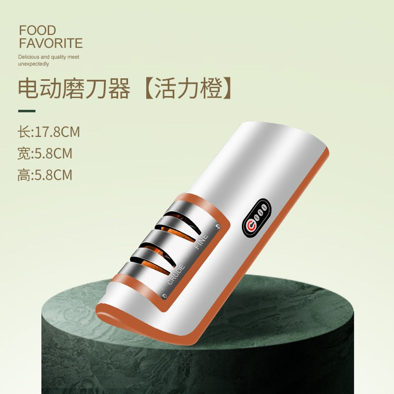 USB Rechargeable Electric Knife Sharpener.