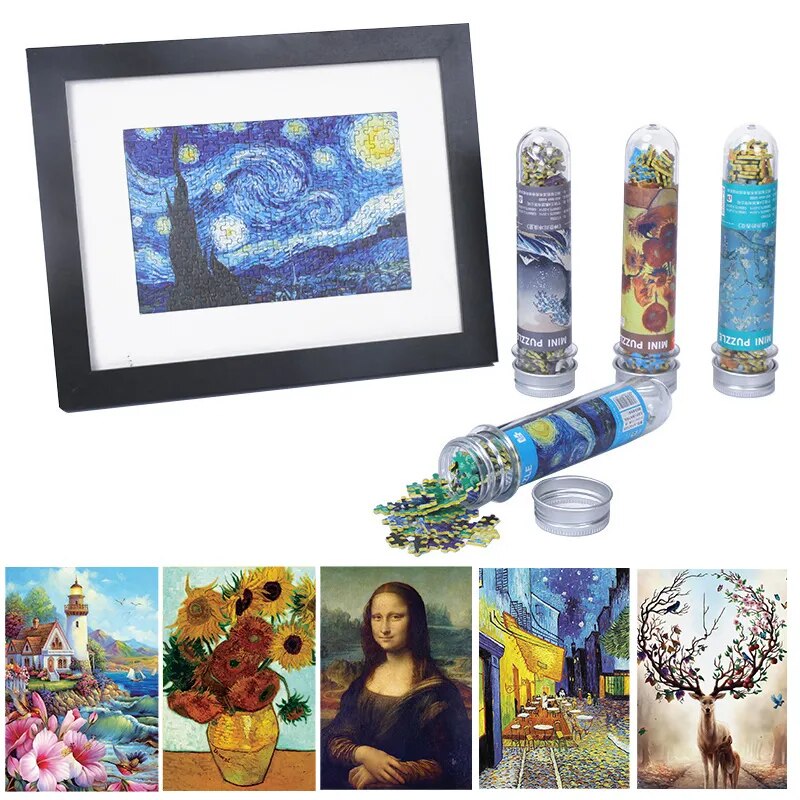 150 Pieces Mini Test Tube Jigsaw Puzzles.