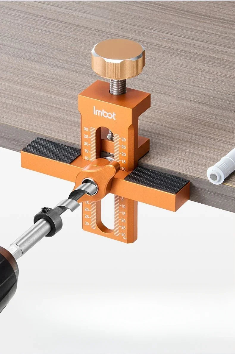 2 in 1 Woodworking Cabinet Door Installation Rebounding Device Drilling Tool