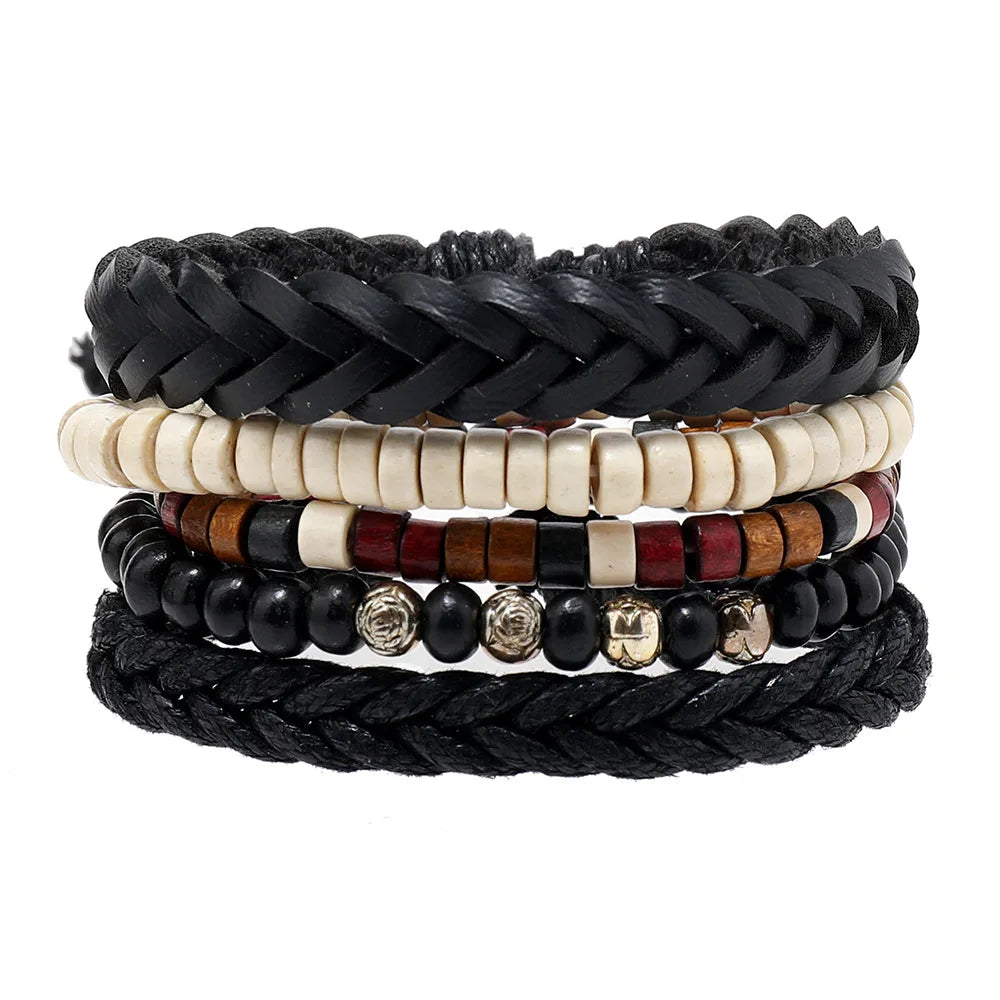 Multi-layer Elastic Buddha Beaded Bracelets