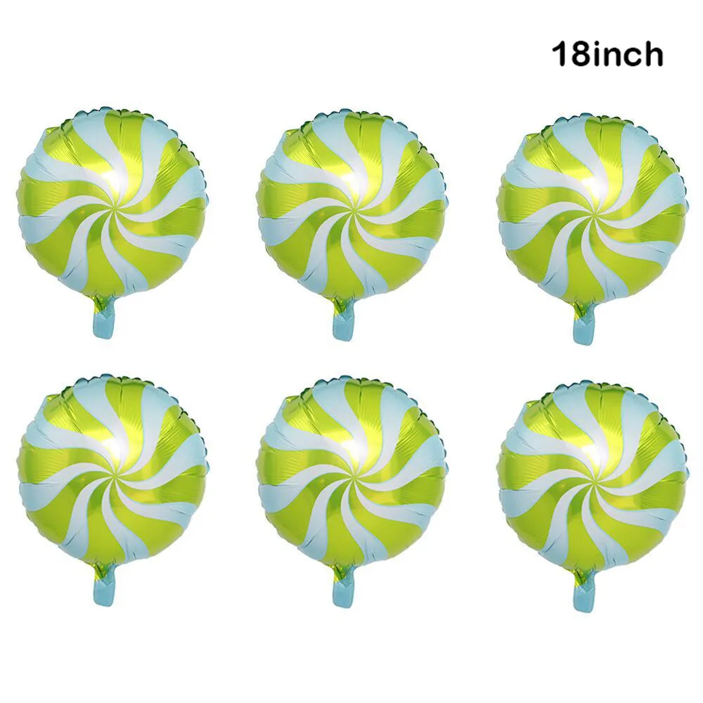 Variety Of Christmas Decorative Foil Balloons.