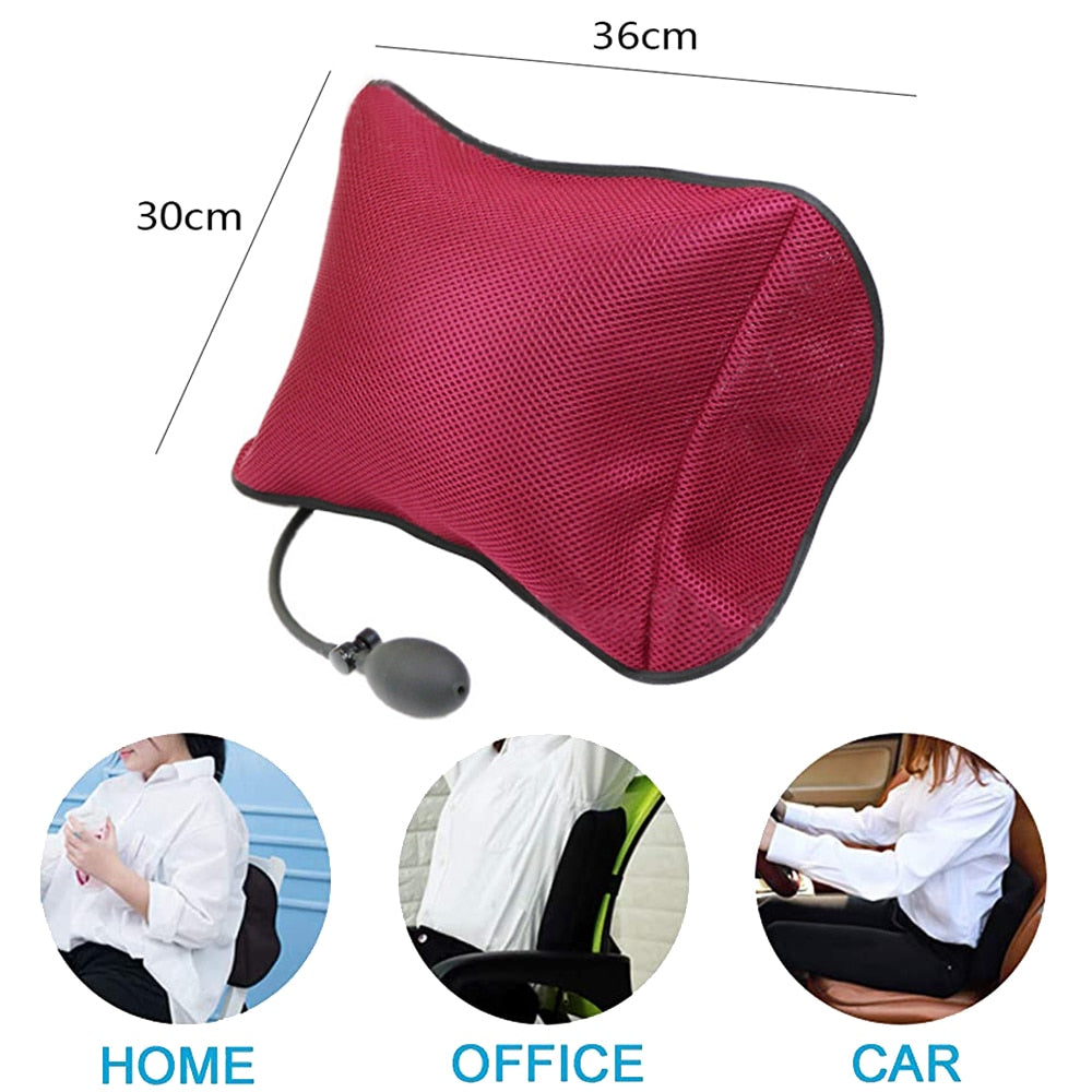 Inflatable Lumbar Support Pillows - Orthopedic Design for Back Pain Relief