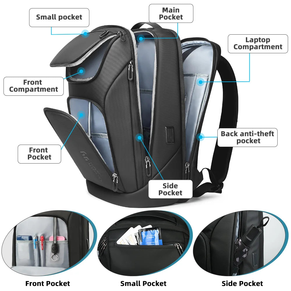 HK Multifunctional Backpacks Fits 17.3" Laptop