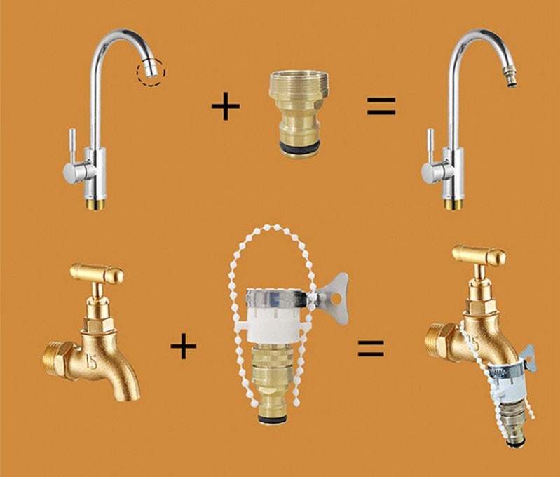 High Pressure Expandable PVC Garden Water Hose with Double Metal Connector.