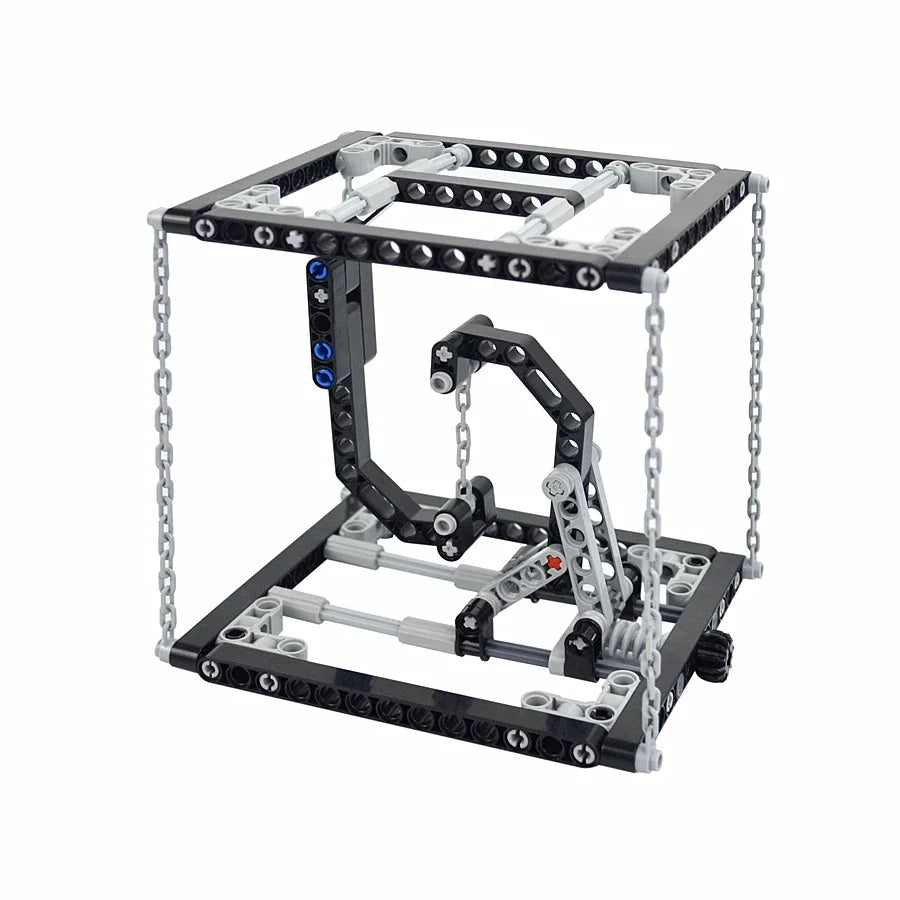 MOC Anti-Gravity Building Brick Set With Technical Suspension Tension Balancing Frame