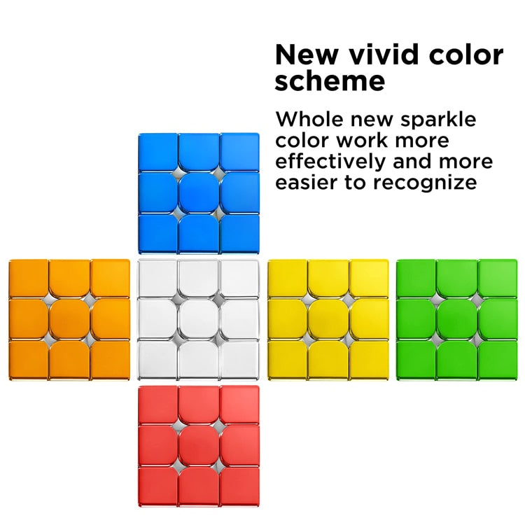 Cyclone Boys Plating 3x3x3 2x2 Magnetic Magic Puzzle Cube.