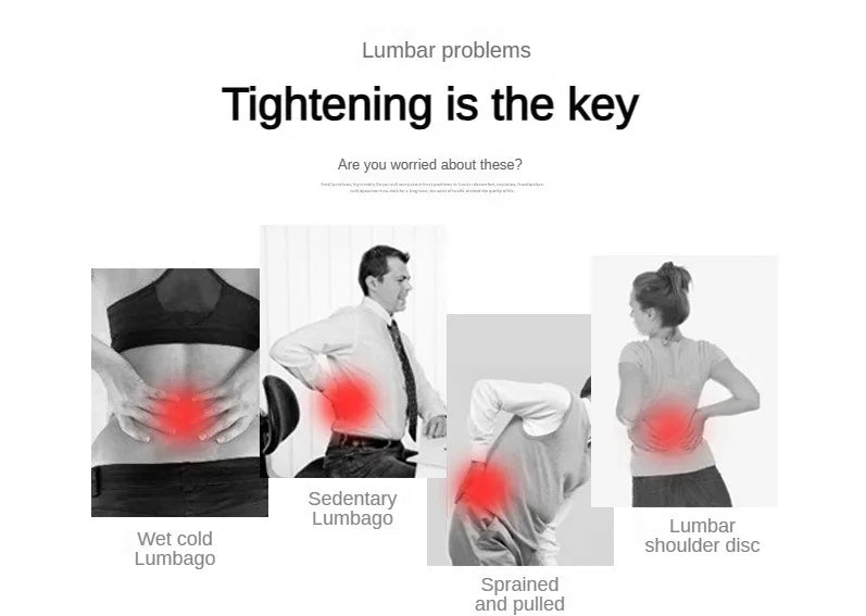New Double Pull Waist/Back Brace For Lumbar Posture Support