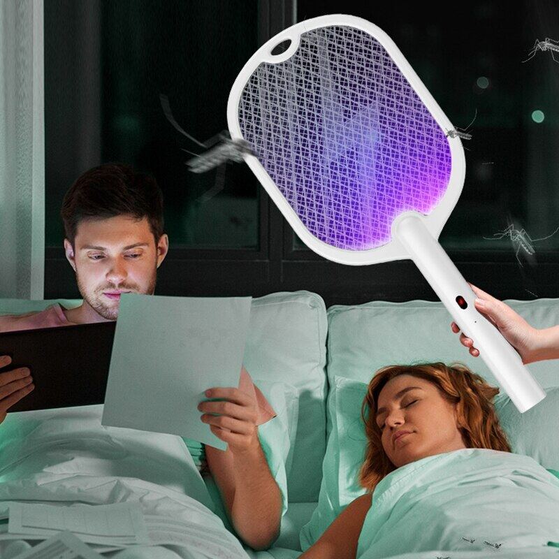 USB rechargeable 3 In 1 Electric Fly/Mosquito Swatter. 3000V